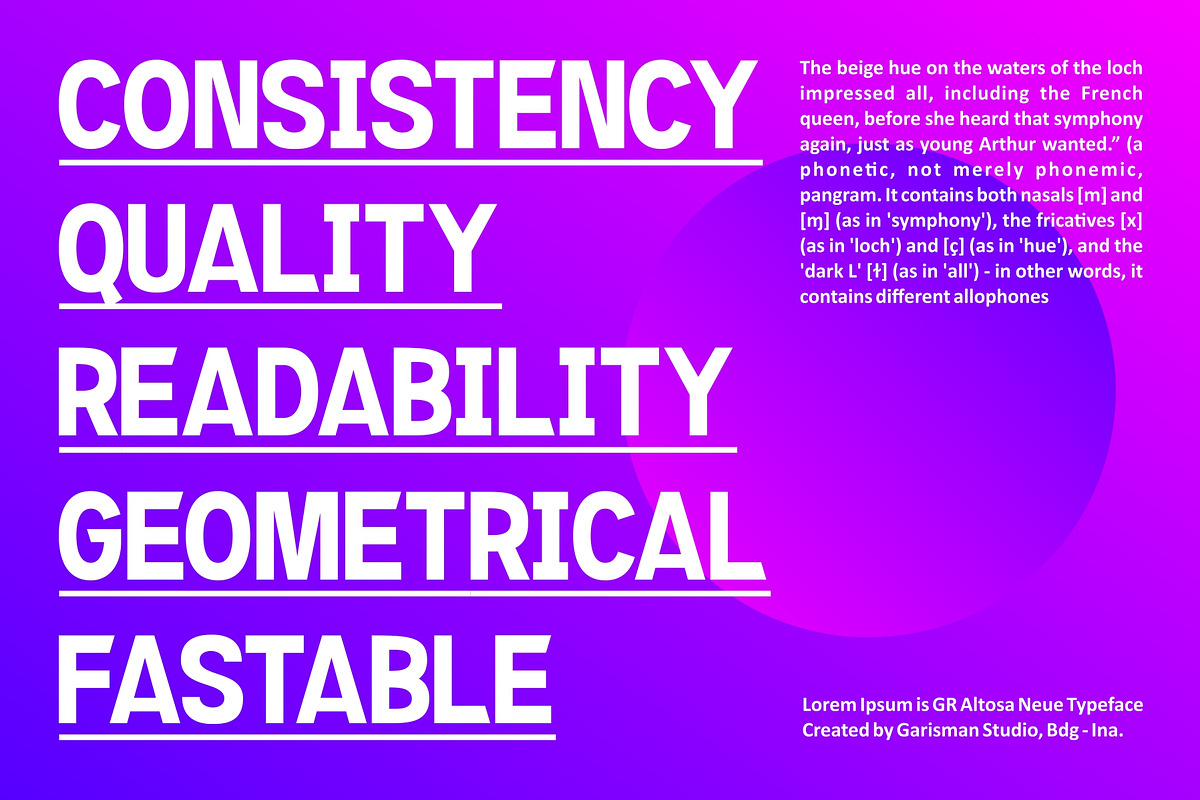 GR Altosa Typeface, a Sans Serif Font by Garisman Std (Photo 2 of 12)