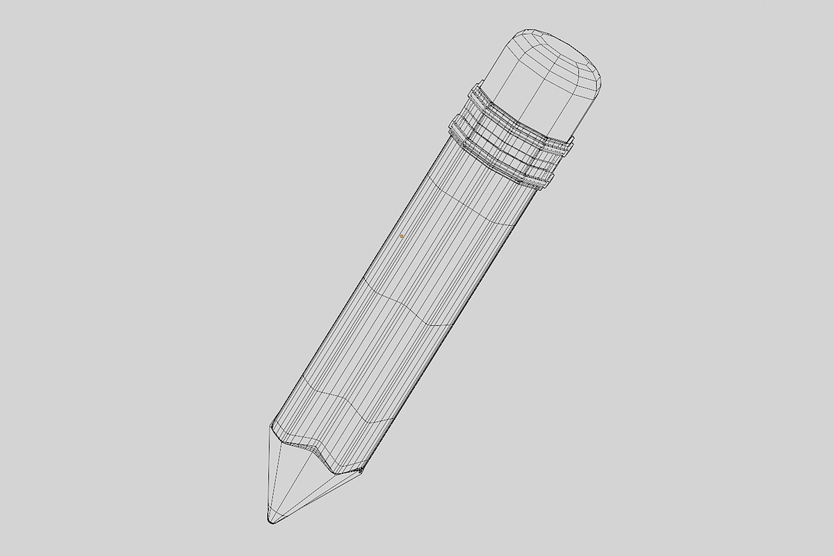 Pencil 3d model, an Object 3D Model by fahad121 (Photo 5 of 7)