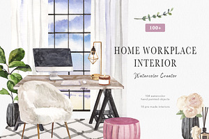 Home workplace interior creator