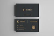 Gold Minimal Business Card, a Business Card Template by Shahjhan (Thumbnail 1 of 3)