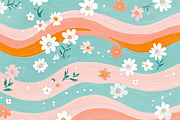 Summer Flower Digital Papers Digital, a Pattern Graphic by BusyDaydesign (Thumbnail 7 of 9)