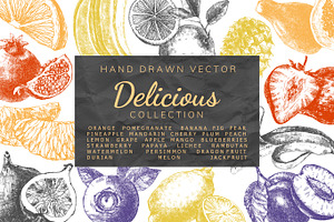 Delicious fruit collection