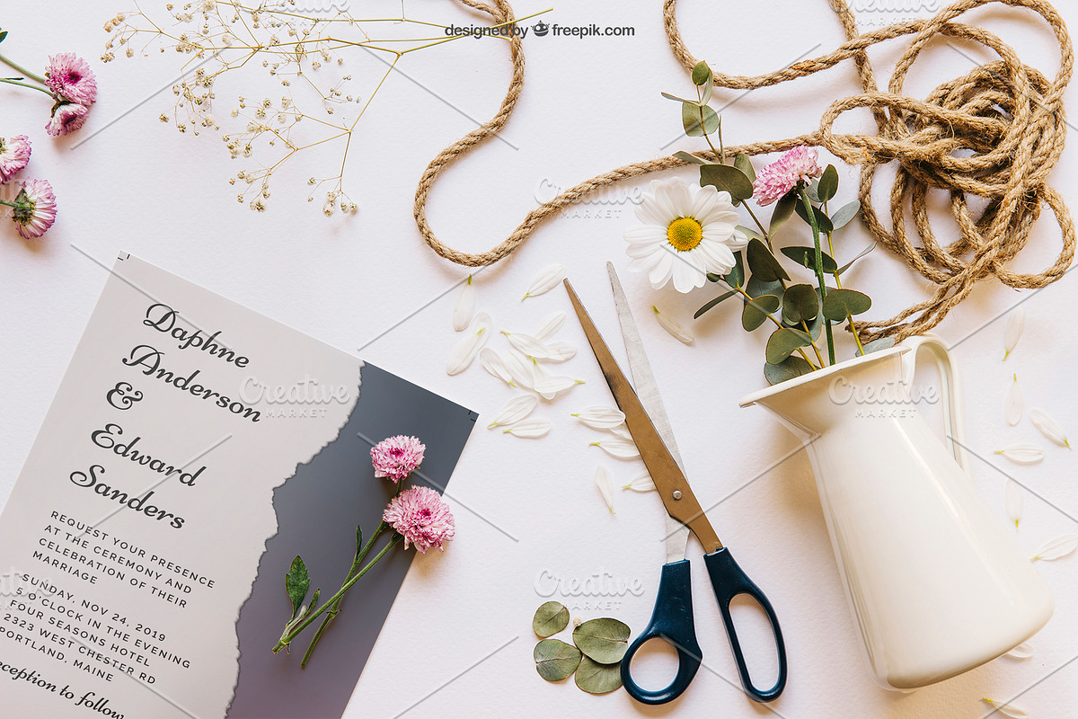 Torn Paper Wedding Suite, an Invitation Template by Cyrah's Collection (Photo 3 of 4)