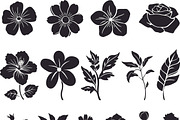 Gardening Flower And Leaves Silhouet, an Object Graphic by DesignBTF (Thumbnail 5 of 8)