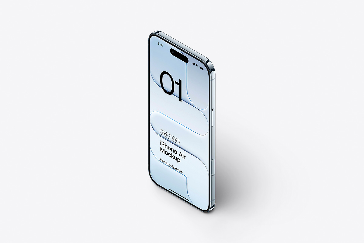 iPhone Air - 24 Mockups Scenes, an iPhone Mockup by Asylab (Photo 25 of 62)