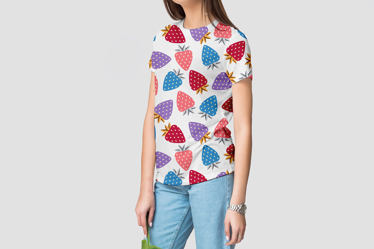 Strawberry patterns seamless, a Pattern Graphic by jelisua88 (Photo 3 of 4)