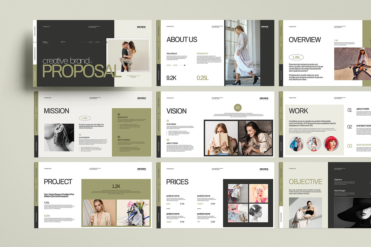 Brand Proposal Presentation Template, a Presentation Template by MightyDesign (Photo 1 of 8)
