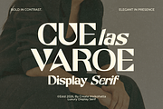 Cuelas Varoe – Luxury Display Serif, a Serif Font by MaikoHatta (Thumbnail 1 of 7)