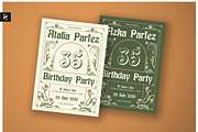 Birthday Party Invitation Elegant, a Card Template by Neermana (Thumbnail 1 of 4)