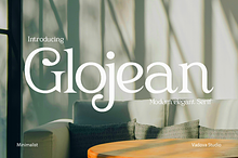 Glojean – Modern Elegant Serif