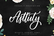 Asttuty Beauty Script Font, a Script Font by skiiller studio (Thumbnail 1 of 8)
