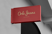 Logo Mockup Modern Hanging Sign, an Advertising Mockup by Asylab (Thumbnail 4 of 5)