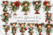 Christmas Whimsical Fairy Clipart, an Illustration by Designworld (Thumbnail 1 of 5)