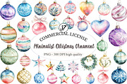 Minimalist Christmas Ornament Clipar, an Illustration by designcity5 (Thumbnail 1 of 5)