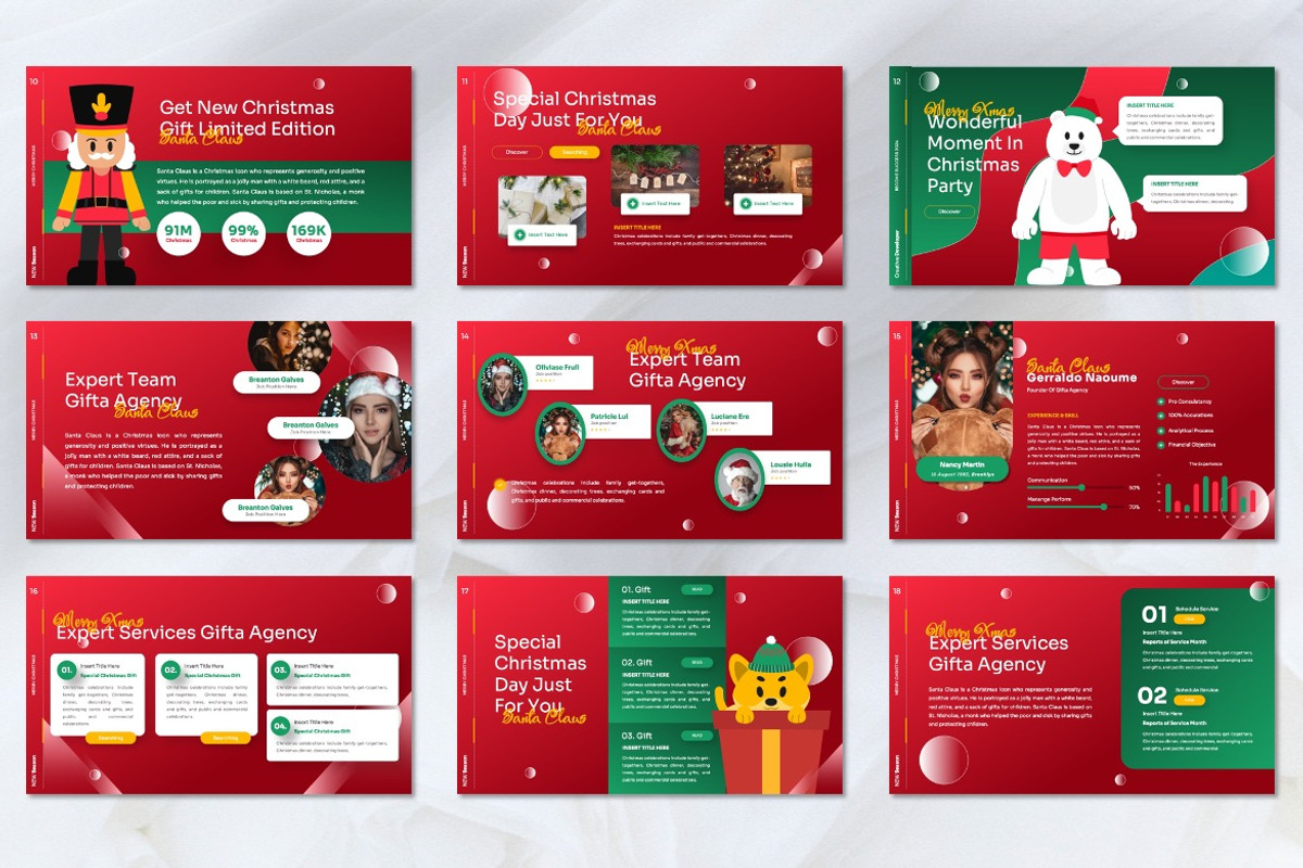 Gifta - Xmas Event Powerpoint, a Presentation Template by Dhabee (Photo 3 of 7)