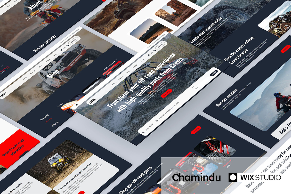 Crewa Wix Automotive Template, a Wix Template by Chamindu Dilshan (Photo 1 of 4)
