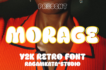 Morage - Y2K Retro Font, a Serif Font by RagamKata