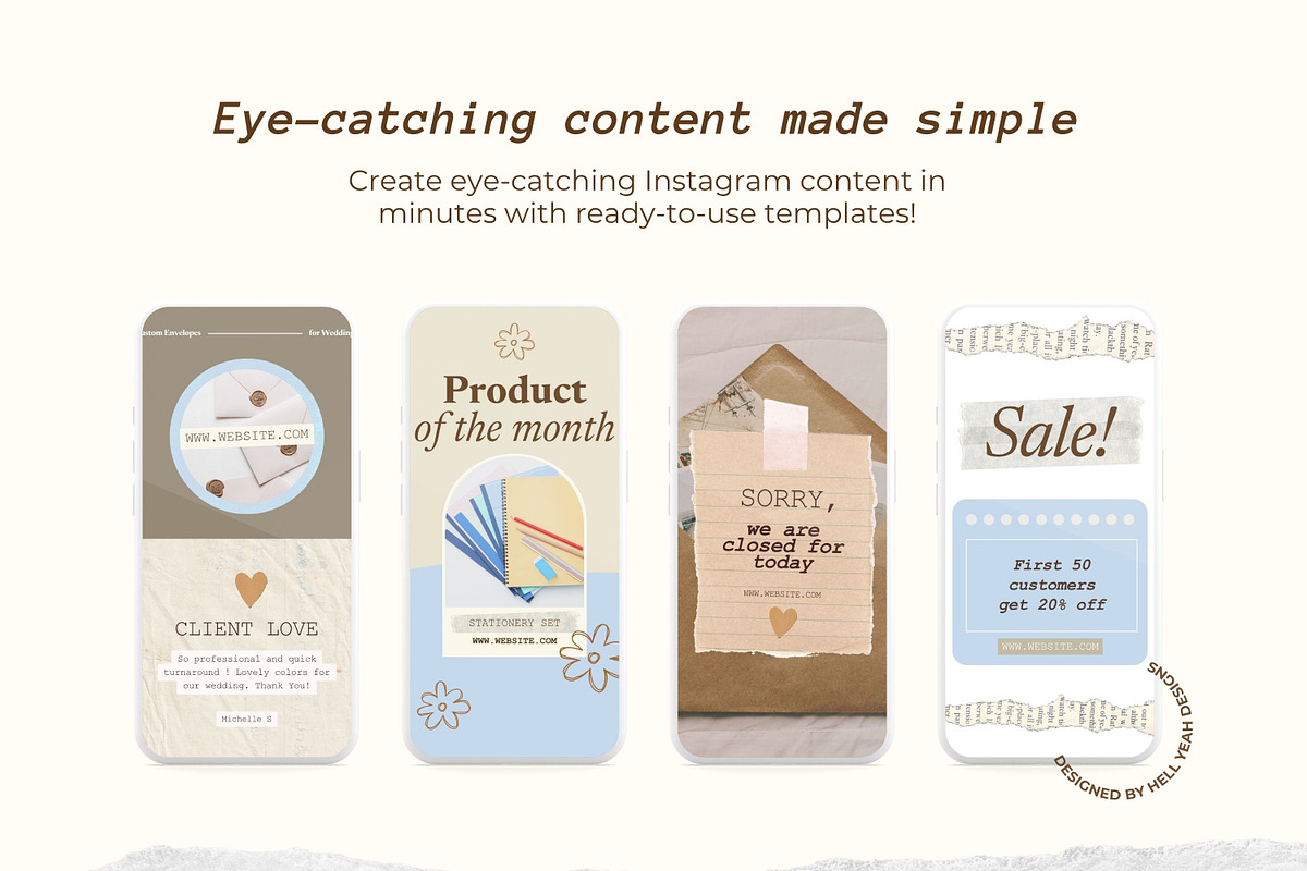 Nostalgic Branding Kit Canva, a Branding & Logo Template by Hell Yeah Designs (Photo 15 of 19)