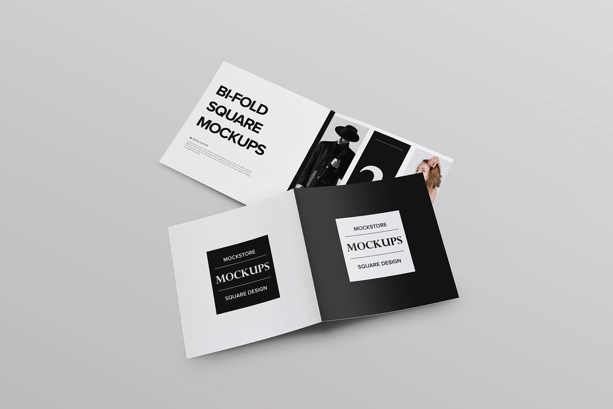 Bi-Fold Brochure Mockup 8 Style, a Print Template by Mockstore