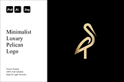 Minimalist Luxury Pelican Logo, a Branding & Logo Template by Luxury Logos (Thumbnail 1 of 4)