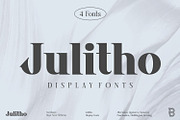 Julitho Fonts Family, a Serif Font by Asenbayu (Thumbnail 1 of 13)