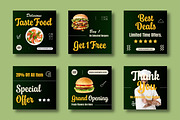 Fast Food Restaurant Social Media, a Social Media Template by MightyDesign (Thumbnail 1 of 8)