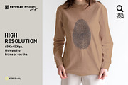 Longsleeve Mock-Up Set, a Shirt Mockup by Freeman Studio (Thumbnail 4 of 14)