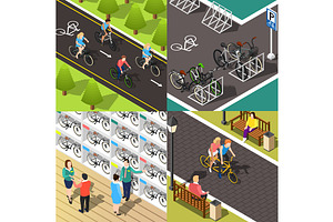 Bicycle Isometric Set