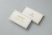 INSUNT Gold Business Card, a Business Card Template by Shahjhan (Thumbnail 1 of 2)