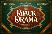 Black Drama Duo + Extras, a Font by Bombastype (Thumbnail 1 of 12)