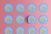 Round Sticker Mockup, a Product Mockup by Graphicboom (Thumbnail 3 of 4)