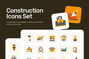 75 Construction Flat Icons, an Emoji Icon by Prosymbols (Thumbnail 1 of 8)