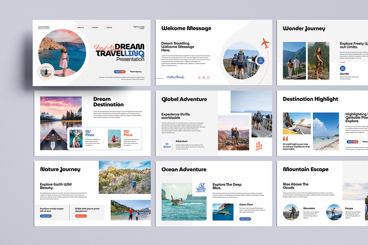 Dream Travelling Presentation, a Presentation Template by MightyDesign (Photo 1 of 8)