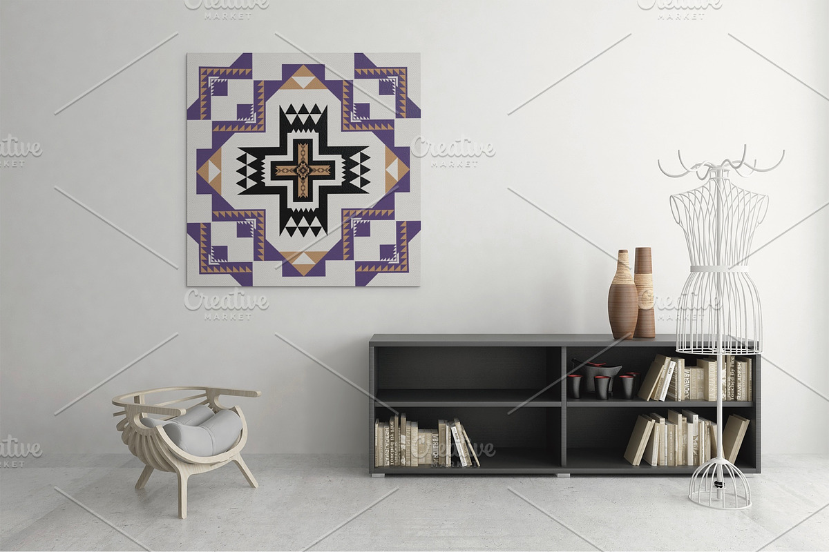 Colorful Native American Pattern, a Pattern Graphic by PPEthnicDecorPattern (Photo 2 of 9)