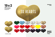 Valentine's Hearts, 38 3D ills, a Templates & Theme by Grivina's shop (Thumbnail 1 of 6)