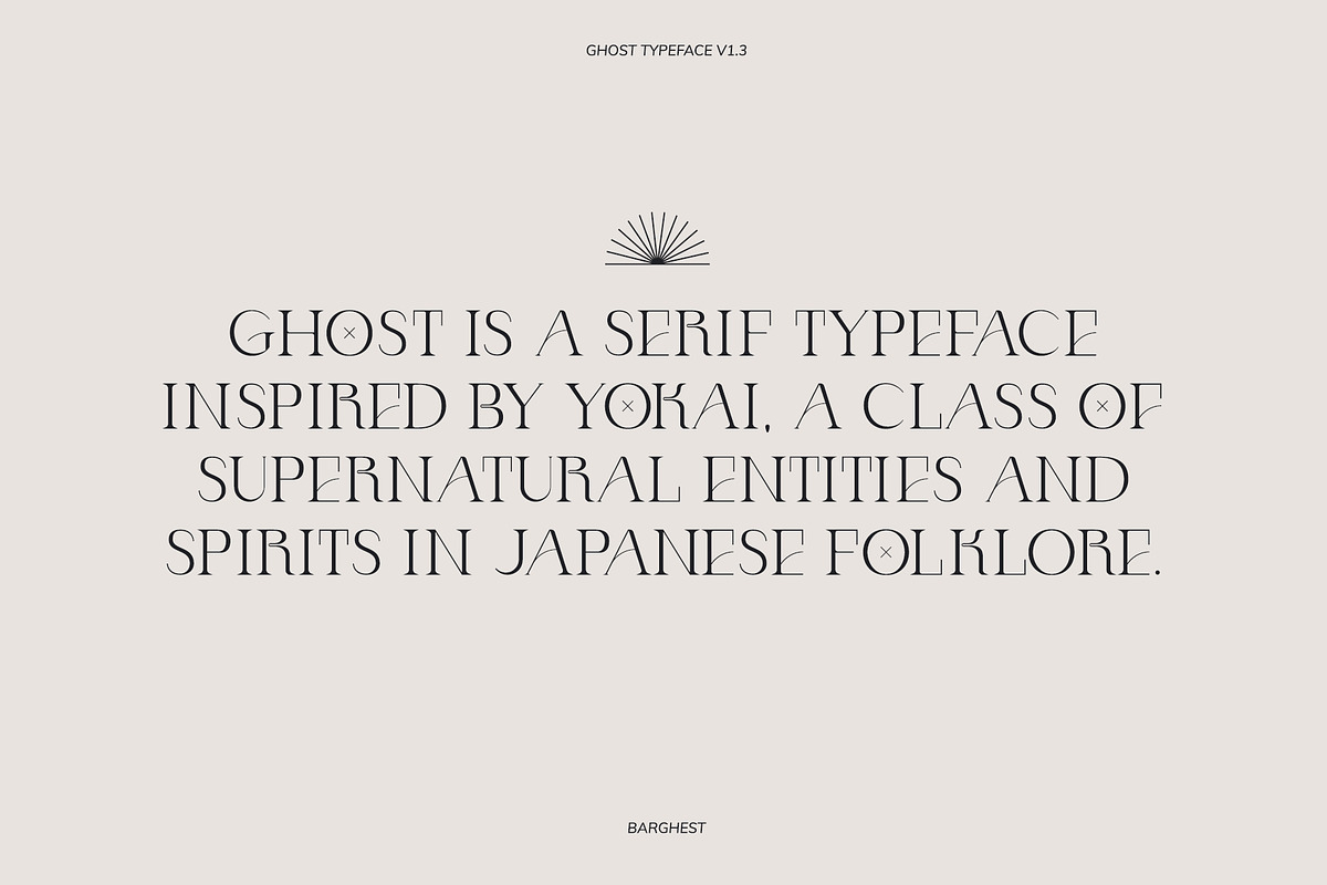 Ghost Display Typeface, a Serif Font by Barghest (Photo 2 of 9)