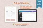 Weekly Planner Template, Canva, a Templates & Theme by Jaboor Magics (Thumbnail 2 of 4)