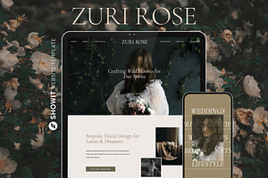 Showit Website Template | Zuri Rose, a Websites & App Template by Ladyfang Creative