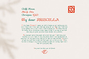 Tolkien's Christmas Letters fonts, a Script Font by kaer_shop (Thumbnail 9 of 10)