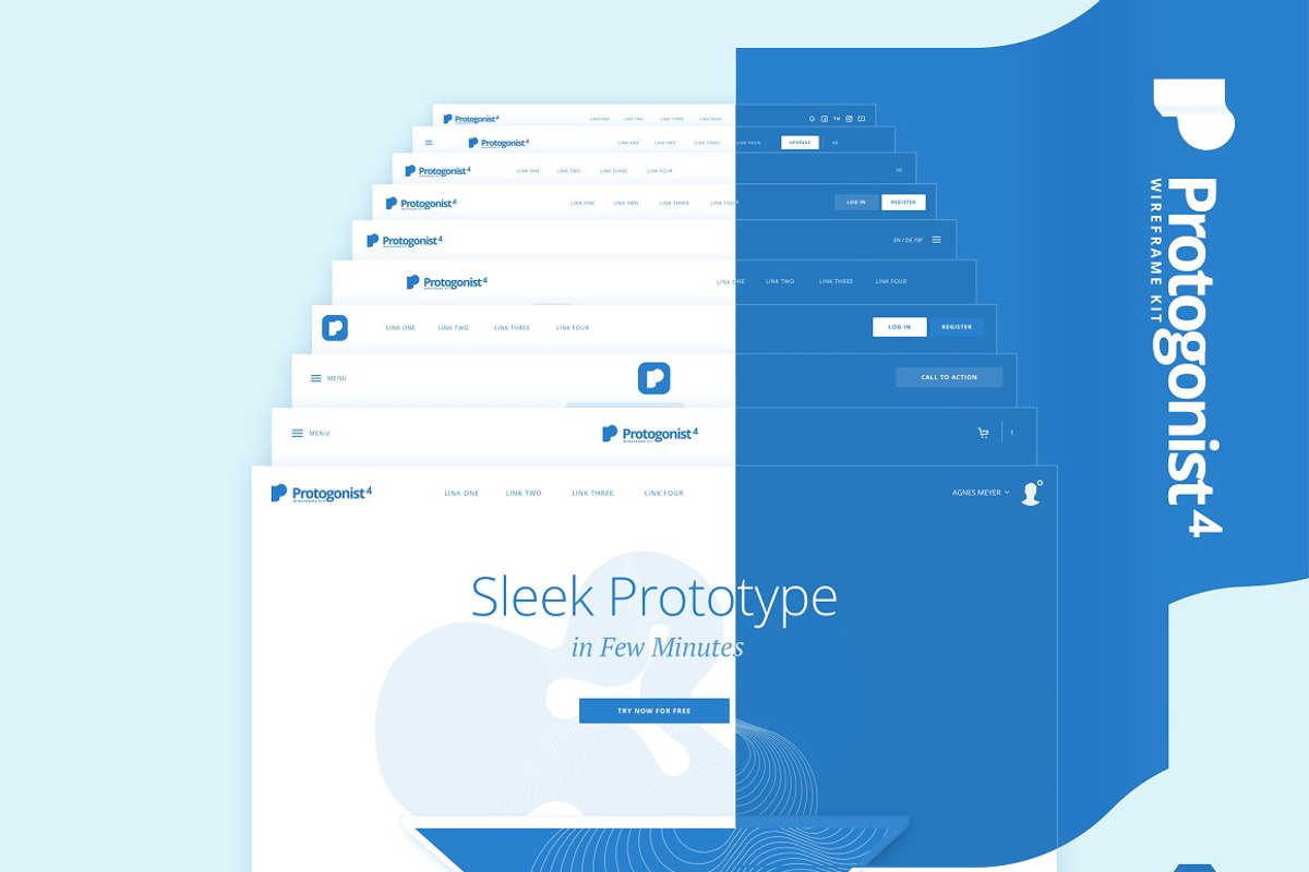 2 in 1 Wireframing Pack, a Wireframe Template by UI Kitchen (Photo 3 of 3)