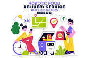 10 Robotic Food Delivery Service, a Food Illustration by denayunebgt (Thumbnail 1 of 4)