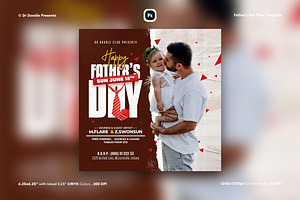 Fathers Day Flyer, a Flyer Template by iDoodle Studio