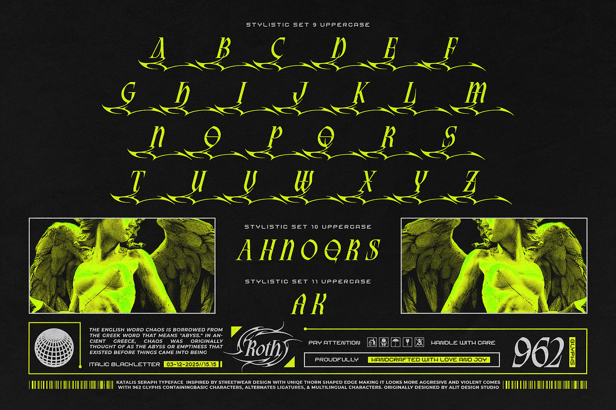 Katalis Seraph Typeface, a Blackletter Font by alit design (Photo 9 of 20)