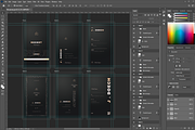 Monarium - Dark Gold Business Cards, a Business Card Template by Ctrl space studio (Thumbnail 6 of 9)