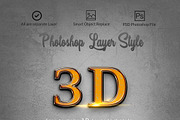 3D Bundle Photoshop Layer Style, a Layer Style Add-On by MRI STUDIO (Thumbnail 11 of 19)