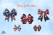 Bow Bundle Sublimation for 4th July, a Decorative Illustration by danishgraphics (Thumbnail 2 of 3)
