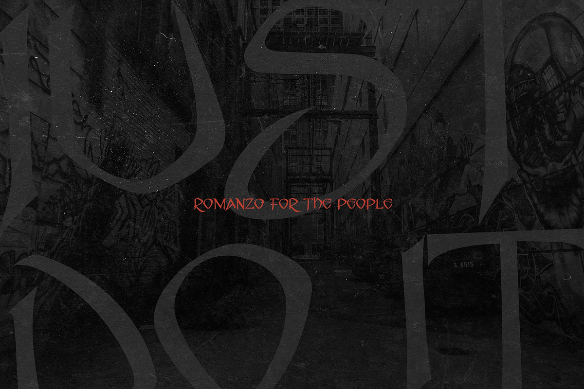 Romanzo - Creepy Display, a Serif Font by HipFonts (Photo 6 of 7)