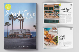 52 Pages Road Trip Magazine Template