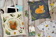 Autumn in the forest. Art set, an Animal Illustration by Shusha Guna Art (Thumbnail 5 of 12)