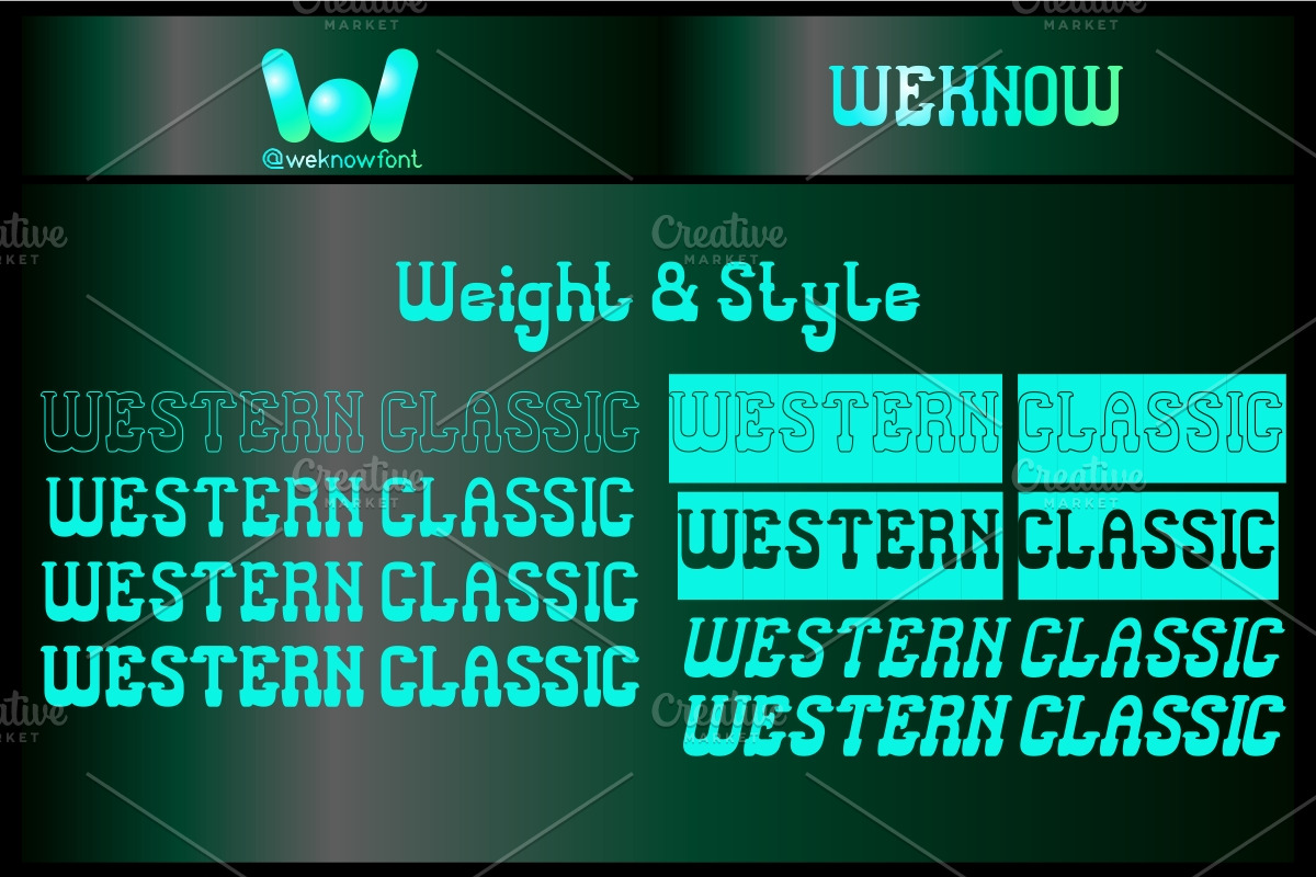 Western Classic font, a Serif Font by weknow (Photo 7 of 8)